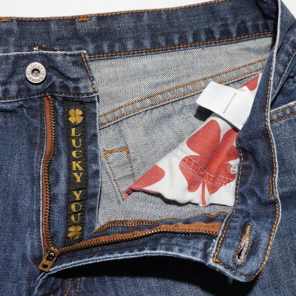 Lucky Brand 181 Relaxed Straight Jeans Men's 36 Blue Denim Classic Fit - Picture 11 of 16